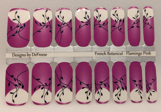 French Botanical-Flamingo Pink