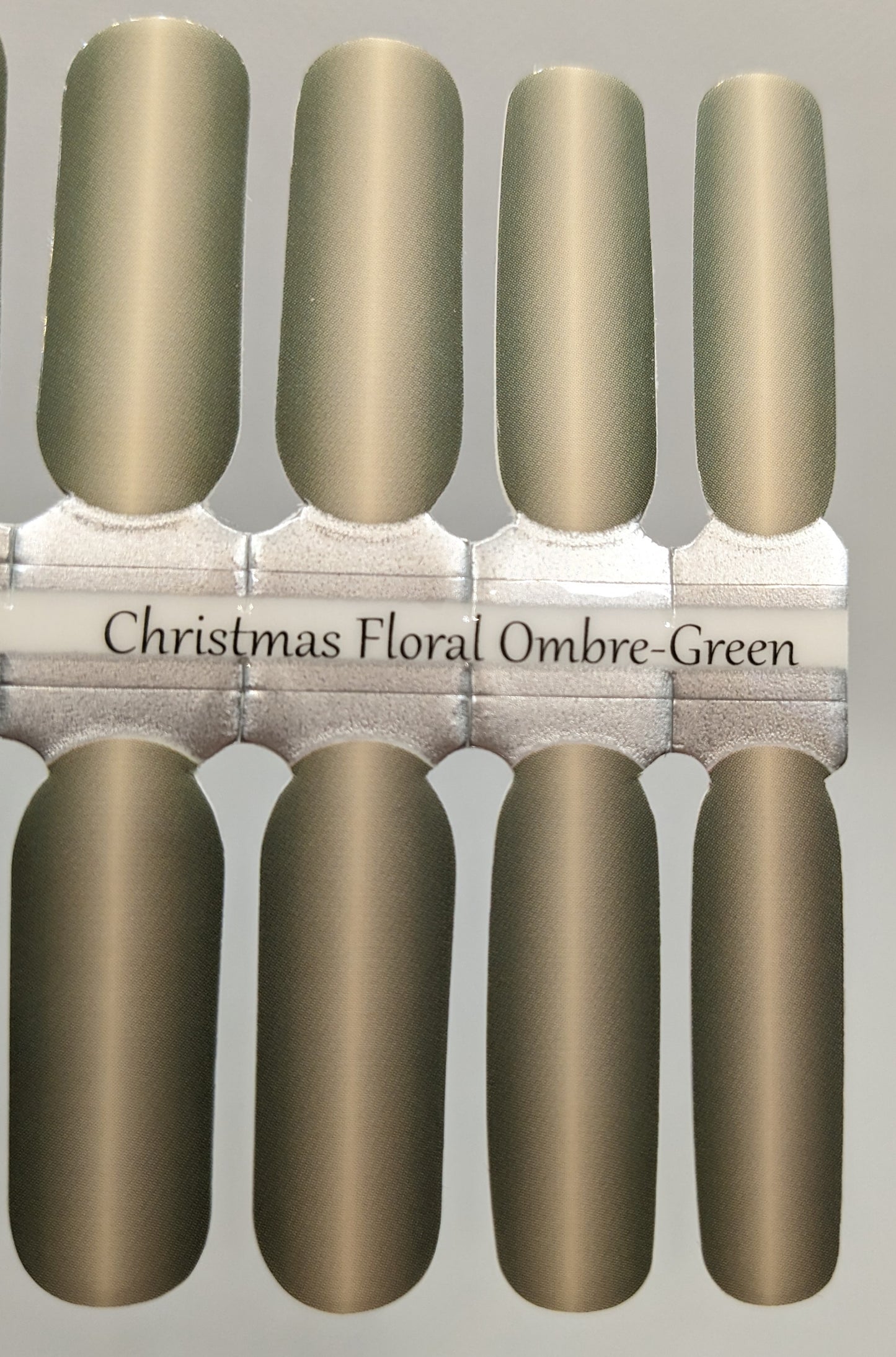 Christmas Floral Ombre-Green