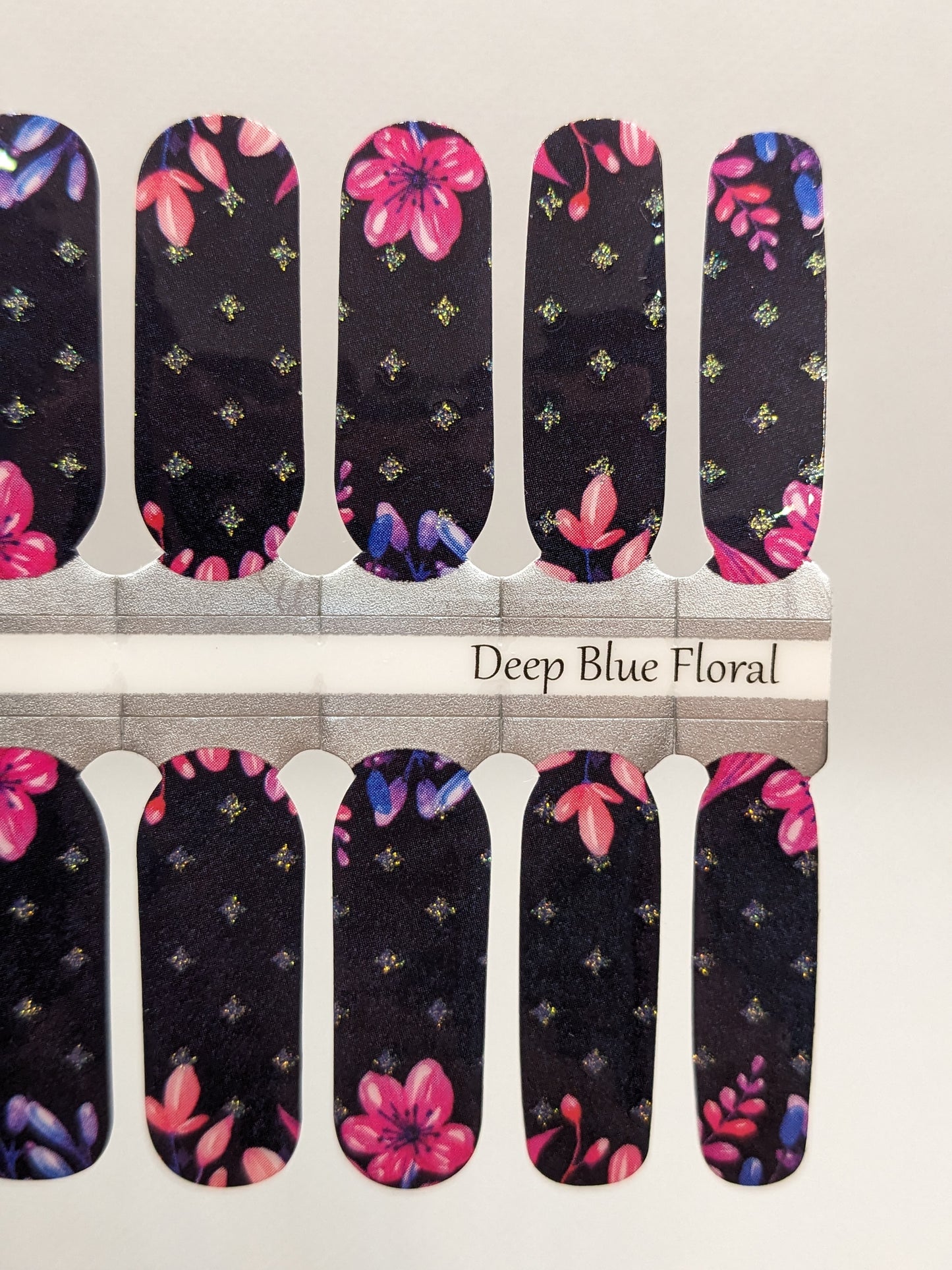 Deep Blue Floral