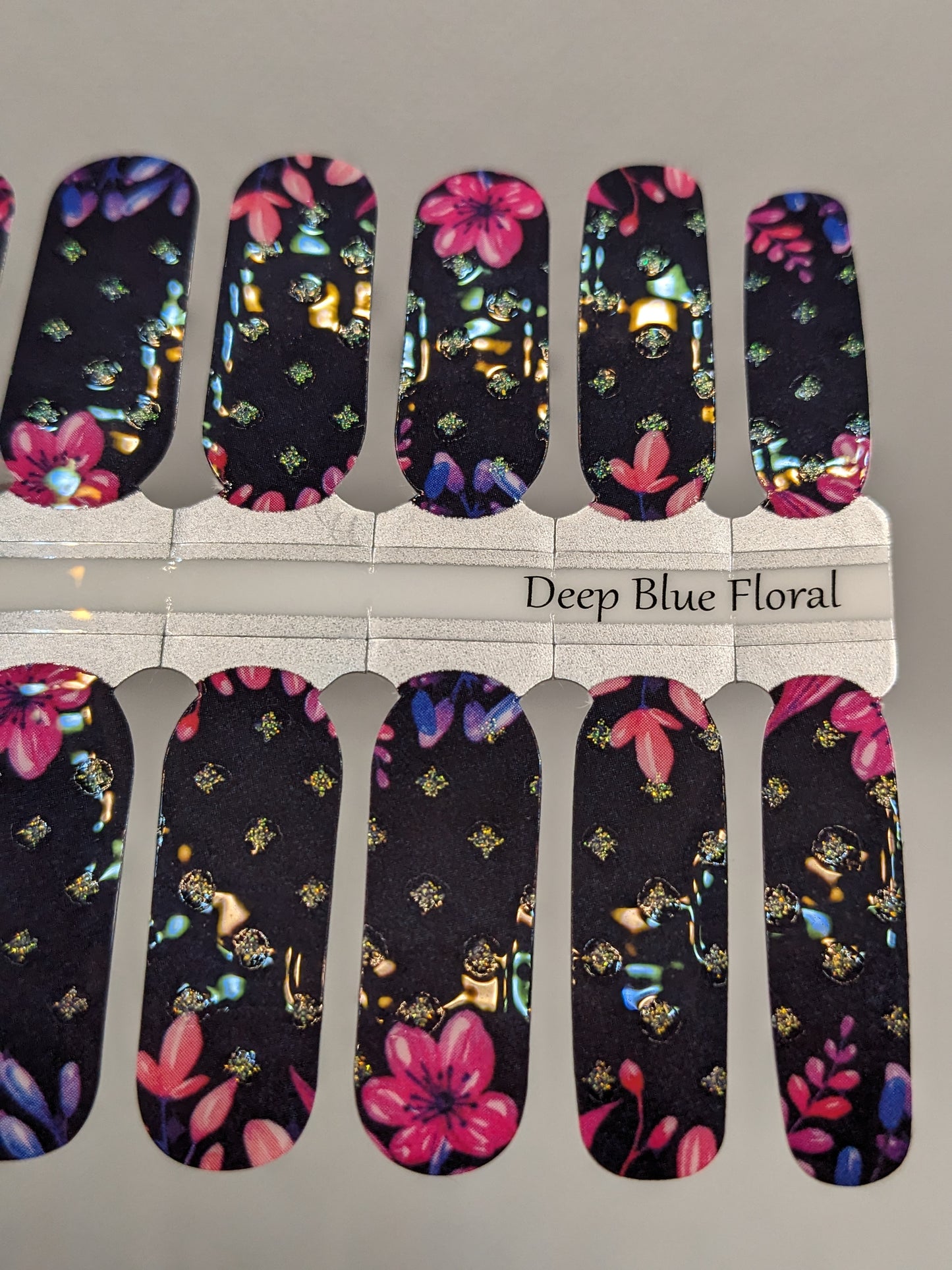 Deep Blue Floral