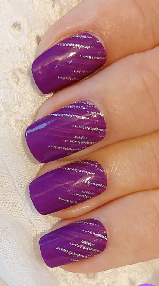 Scratched Ombre-Aubergine