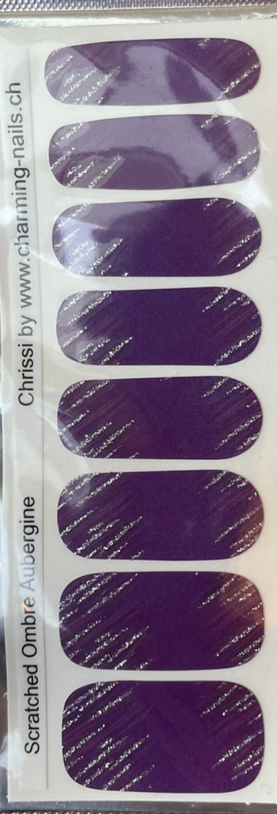 Scratched Ombre-Aubergine