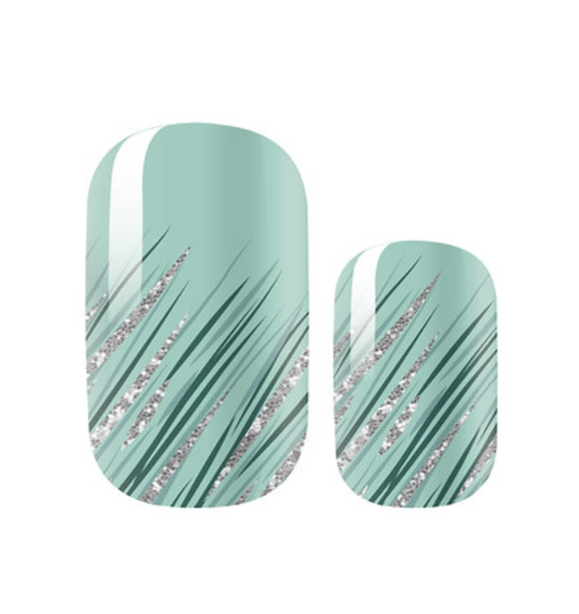 Scratched Ombre-Mint