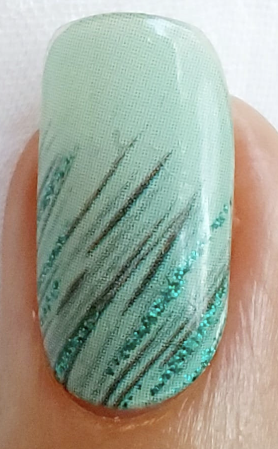 Scratched Ombre-Mint