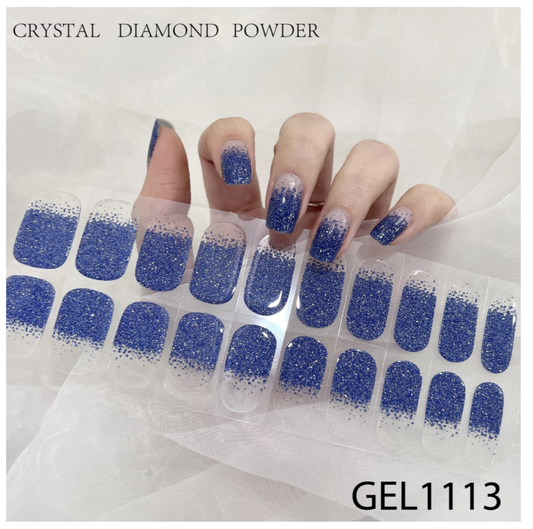 20 Ct Kikilee Gel-Like Wraps - NEW Glitter and Chrome - No Lamp Required!