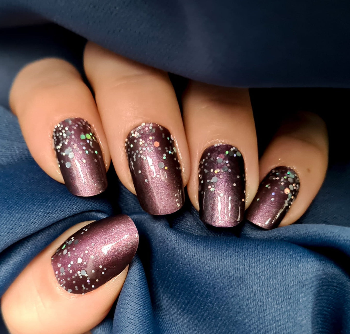 Aubergine Glitter