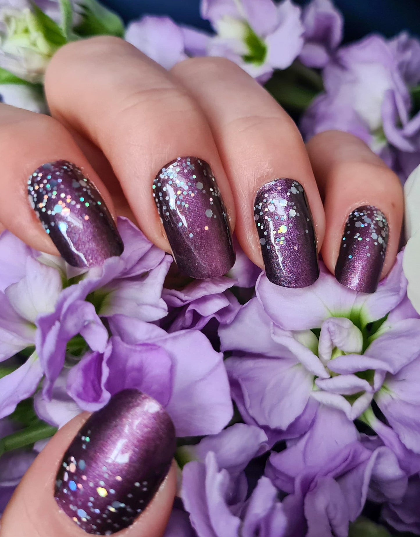 Aubergine Glitter